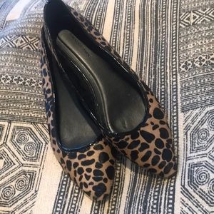 Leopard Calf Hair Flats - Banana Republic